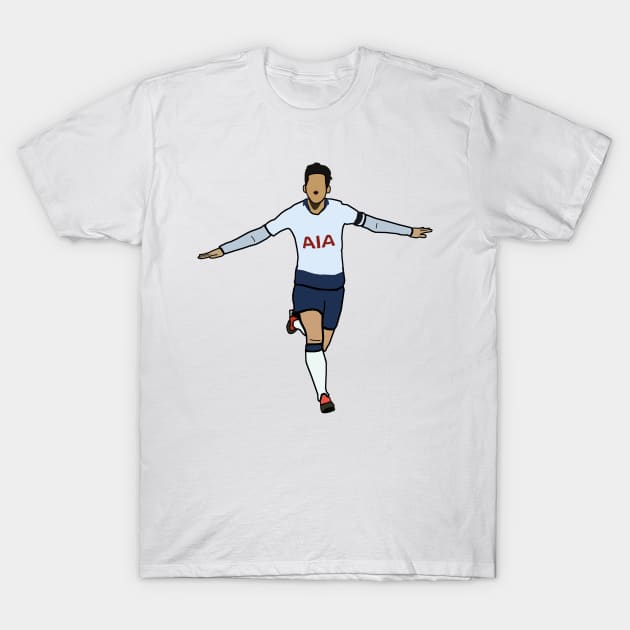 Son Heung Min - Tottenam Spurs Premier League Soccer T-Shirt by xavierjfong